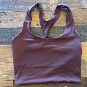 Bombshell Sportswear Brown Racerback Sports Bra